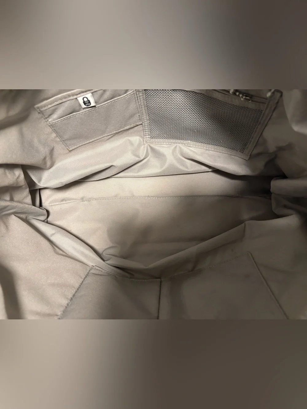 Baggallini Quilted Metallic Silver Tote Bag
